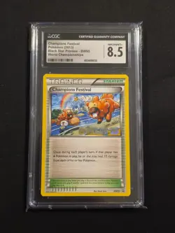 2013 Pokemon BW Black Star Promo World Champions Festival #BW95 CGC 8.5 NM-MT+ - Image 1