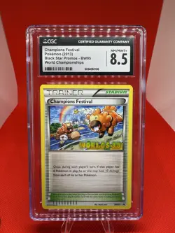 2013 Pokemon Black Star Promo World Championships Festival #BW95 CGC 8.5 NM-MT+ - Image 1