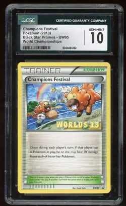 2013 Pokemon Champions Festival World Championships Promo #BW95 CGC 10 - Image 1