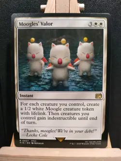 Moogles' Valor - Final Fantasy - Rare - NM (see pics) MTG - Image 1