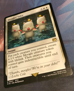 Moogles' Valor - Final Fantasy - Rare - NM (see pics) MTG - Image 3