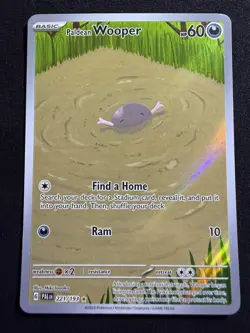 Pokemon Paldean Wooper Scarlet & Violet Paldea Evolved 221/193 Illustration Rare - Image 1