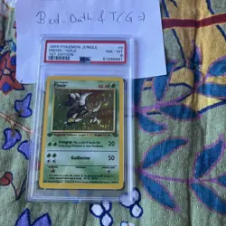 1999 Pokemon Jungle 1st First Edition Pinsir Holo 9/64 PSA 8 NM-MT - Image 1