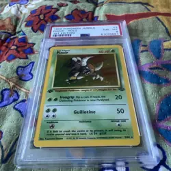 1999 Pokemon Jungle 1st First Edition Pinsir Holo 9/64 PSA 8 NM-MT - Image 2