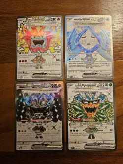 Pokemon Lot Of 4 Twilight Masquerade Masks Ex Full Art (Teal, Cornerstone, More) - Image 1