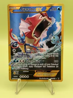Pokemon TCG Rare Secret Gyarados EX 123/122 Breakpoint - Image 1