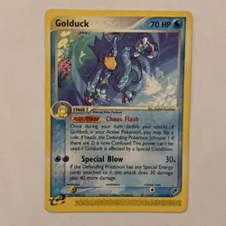 Golduck Rare Pokemon Card TCG EX Sandstorm 17/100 - LP - Image 1