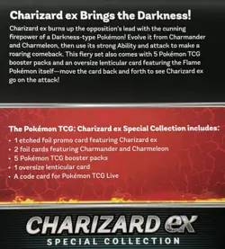 POKEMON TCG CHARIZARD ex SPECIAL COLLECTION BOX with 5 Booster Packs - Image 5