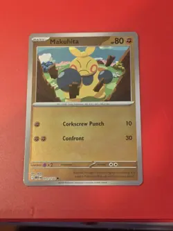072/132 Makuhita - ME01 Mega Evolution Reverse Holo NM Pokemon - Image 1