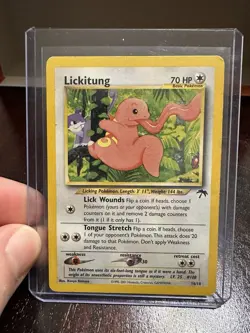 Pokemon TCG Lickitung 16/18 Southern Islands Non-Holo MP 2001 WOTC - Image 1