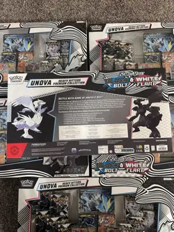 Pokemon Black Bolt/White Flare Heavy Hitters UNOVA Premium Collection Lot Of 6 - Image 3