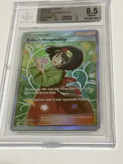 Pokemon TCG Erika's Hospitality (Full Art) 174/181 Sm-Team Up Holo BGS 8.5 - Image 2