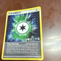 Pokemon TCG-Heal Energy-EX Deoxys-94/107-Reverse Holo-Special Energy-Uncommon - Image 1