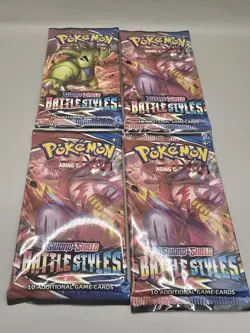Pokemon TCG Sword And Shield Battle Styles Pack x 4 SEALED - Image 1