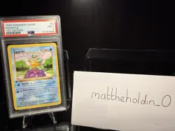 1999 POKEMON WOTC BASE SET 1ST EDITION #63 SQUIRTLE PSA 9 - Image 1