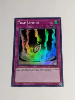 Yugioh Trap Jammer IOC-EN110 25th Anniversary Super Rare NM - Image 1