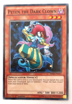 Yugioh Peten The Dark Clown - Common - SDKS-EN015 - N/M - 1st.Ed. - Image 1