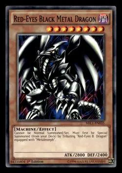 Red-Eyes Black Metal Dragon MIL1-EN035 Common Millennium Pack Yu-Gi-Oh NM - Image 1