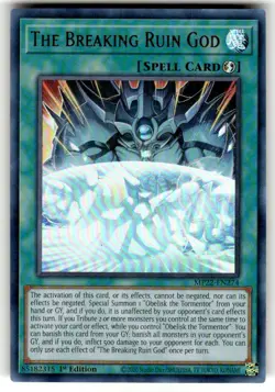 Yugioh The Breaking Ruin God MP22-EN274 Ultra Rare 1st Ed NM - Image 1