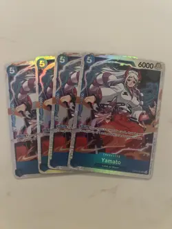 One Piece TCG Yamato OP13-054 SR Playset of 4 Carrying On His Will English NM - Image 1