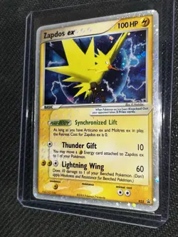 2005 Pokemon Zapdos EX- 033 Black Star Promo Nintendo Holo LP Window Tin - Image 3