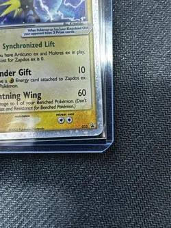 2005 Pokemon Zapdos EX- 033 Black Star Promo Nintendo Holo LP Window Tin - Image 4