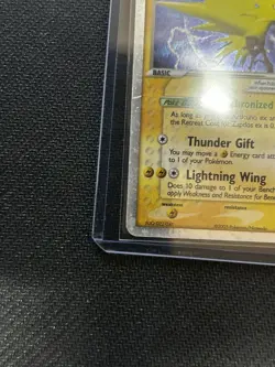 2005 Pokemon Zapdos EX- 033 Black Star Promo Nintendo Holo LP Window Tin - Image 5
