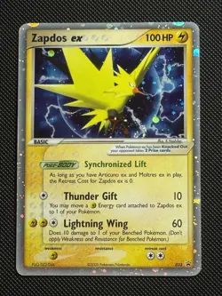 Zapdos ex 033 EX Collector's Window Tins Holo Black Star Promo Pokemon Card 2005 - Image 1