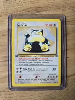 Pokemon TCG. Jungle. 1st Edition Snorlax. 27/64. Free Shipping - Image 1
