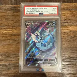 Pokemon Vaporeon v SWSH181 Black Star Promo Sword & Shield PSA 9 - Image 1