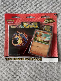 Ascended Heroes Charmander Tech Sticker Collection Pokemon TCG Brand New Sealed - Image 1