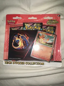 Ascended Heroes Charmander Tech Sticker Collection New and Sealed Pokemon TCG - Image 1