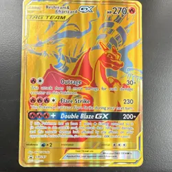 Pokemon Reshiram & Charizard GX SM247 Jumbo Promo Holo Oversized Card English - Image 1