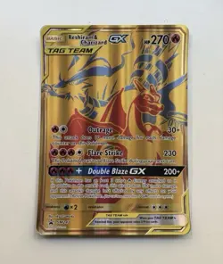 2021 Pokemon RESHIRAM & CHARIZARD GX Tag Team Black Star Promo SM247 JUMBO CARD - Image 1