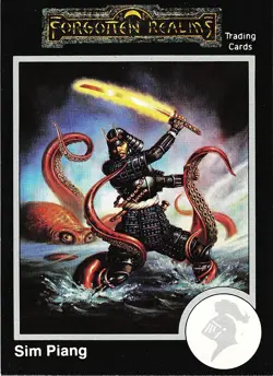 1991 TSR Dungeons & Dragons Forgotten Realms Sim Piang #565 Card - Image 1