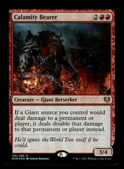 x1 FOIL Calamity Bearer 125/285 KALDHEIM KHM MTG CARD RARE PP - Image 1