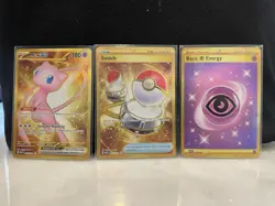 Pokemon TCG - S&V 151 Gold Card LOT of All 3 (Mew ex, Switch, Psychic Energy) NM - Image 1
