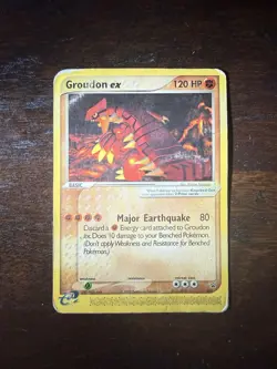 Pokemon Groudon ex Promo 002 Regular English 120 HP TCG Card 2003 - Image 2