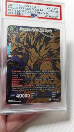 psa 10 Dragon Ball Super Card Game Miraculous Fighter SS3 Gogeta - Image 1