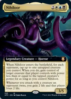 Nihiloor (Extended Art) - Light Play MTG Commander 2021 Forgotten Realms - Image 1