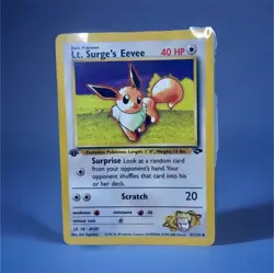 Pokemon Card - Lt. Surge's Eevee Gym Challenge 51/132 Uncommon 1st Edition - Image 1