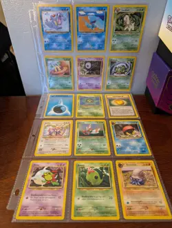 Lot of 15 German Neo Genesis & Neo Discovery Vintage Pokemon Cards, Holo Yanma - Image 1