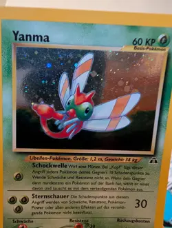 Lot of 15 German Neo Genesis & Neo Discovery Vintage Pokemon Cards, Holo Yanma - Image 3