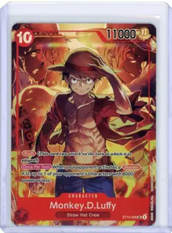 Monkey.D.Luffy One Piece CARD Treasure Booster Promo ST10-006 SR Near Mint - Image 1
