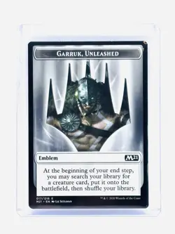 Magic The Gathering, Emblem - Garruk, Unleashed,Core Set 2021 Regular, MT/NM - Image 1