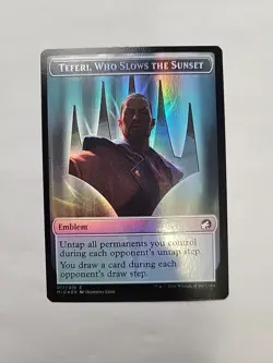MTG - Human/ Teferi Who Slows The Sunset Token Foil MID #017 - Image 1