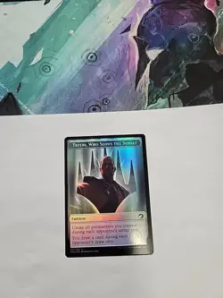 MTG - Human/ Teferi Who Slows The Sunset Token Foil MID #017 - Image 2