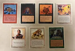 MtG 4th & 5th Ed Lot of 209 Lightly to Moderately Played incl Sylvan Library - Image 3