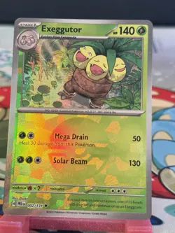 Pokemon TCG Exeggutor 002/131 Pokeball Reverse Holo Prismatic Evolutions NM - Image 1