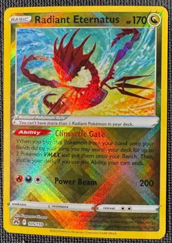 RADIANT ETERNATUS 105/159 RADIANT RARE CROWN ZENITH POKEMON HOLO NM - Image 1